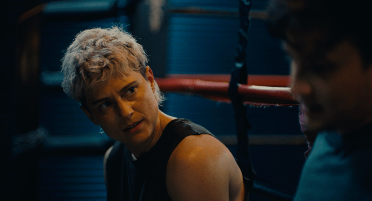 A close up on Beck Williams in a boxing ring in Pace